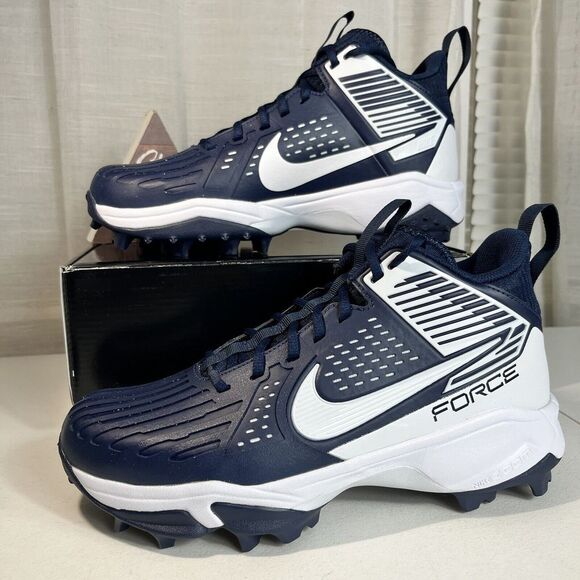 Nike Zoom Force Savage Pro 3 Shark Football Cleats FJ8163-400 Men's Size 11 Blue